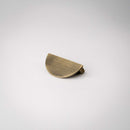 Demi Lune, Solid Brass Half Moon Cabinet Pulls