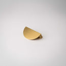 Demi Lune, Solid Brass Half Moon Cabinet Pulls