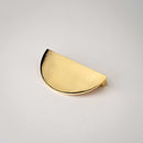 Demi Lune, Solid Brass Half Moon Cabinet Pulls