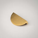 Demi Lune, Solid Brass Half Moon Cabinet Pulls