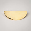 Demi Lune, Solid Brass Half Moon Cabinet Pulls