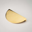 Demi Lune, Solid Brass Half Moon Cabinet Pulls