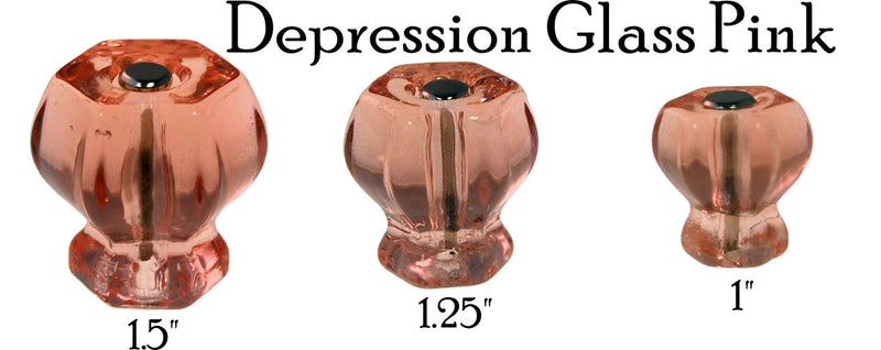 Glass Knob, Hex-Shaped