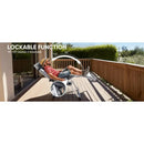 Zero Gravity Recliner Chair Foldable Patio Lounge w/Cup Holder & Cushion by 2Dropme