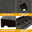2PCS Heavy Duty Curb Ramp Portable Non-Slip Driveway Ramp for Car Wheelchair by 2Dropme