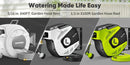Retractable Garden Hose Reel 40/100/110/130FT Auto Rewind Wall Mounted Hose by 2Dropme