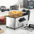 1700W Electric Deep Fryer 3L/5L Stainless Steel w Basket Timer Temperature by 2Dropme