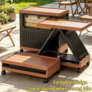 Portable Storage Bin w/ Wheels & Doors Foldable Stackable Organizer by 2Dropme