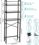 4/5-Tier Over-The-Toilet Storage Rack – Maximize Your Bathroom Space