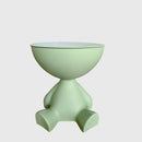 Bear Side Table with Storage – Modern Animal Shaped Nightstand End Table for Bedroom Living Room Patio by 2Dropme