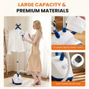1500W Garment Steamer Standing Clothes Steamer 1.8L Tank 60Min Continuous Steam by 2Dropme