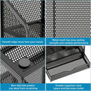 Iron Mesh Desk Organizer Multi-Layer Stationery Storage Box Office School Supplies by 2Dropme