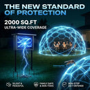 Solar Bug Zapper Outdoor 4500V Electric Mosquito Fly Trap Wireless Portable by 2Dropme