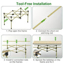 Portable Folding Camping Table for 4-6 People Adjustable Height Picnic BBQ Table by 2Dropme