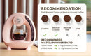 2 in 1 Single Serve Coffee Maker K Cup & Ground Coffee Brewer 4-8 Cup Size by 2Dropme