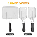 1700W Electric Deep Fryer 3L/5L Stainless Steel w Basket Timer Temperature by 2Dropme