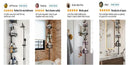 4-Tier Corner Shower Organizer Telescopic Pole Rustproof Bathroom Storage Black by 2Dropme