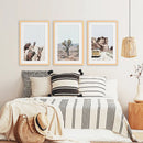 Set of 3 Southwestern Desert Prints. Joshua Tree, Camel, Van by Wall Art Set