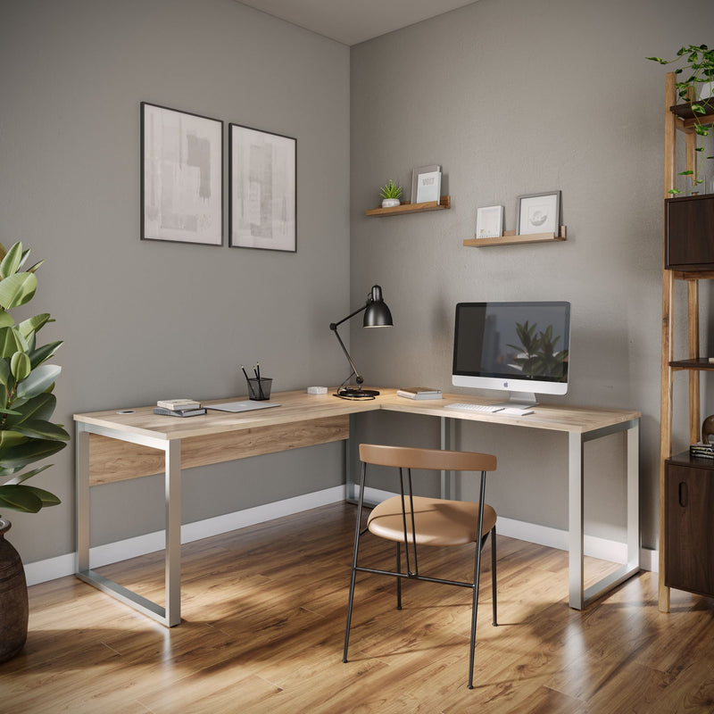 Custom L-Shaped Executive Desk 72" x 72" | Reversible Return