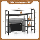 Desktop Bookshelf 38.5" with Storage Display Rack