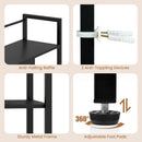 Desktop Bookshelf 38.5" with Storage Display Rack