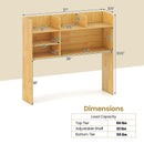 Desktop Bookshelf Countertop Storage Hutch with 6 Shelves by LJGDeals