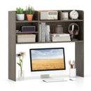 Desktop Bookshelf Countertop Storage Hutch with 6 Shelves