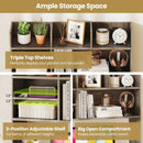 Desktop Bookshelf Countertop Storage Hutch with 6 Shelves by LJGDeals