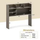 Desktop Bookshelf Countertop Storage Hutch with 6 Shelves by LJGDeals