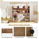 Desktop Bookshelf Countertop Storage Hutch with 6 Shelves by LJGDeals