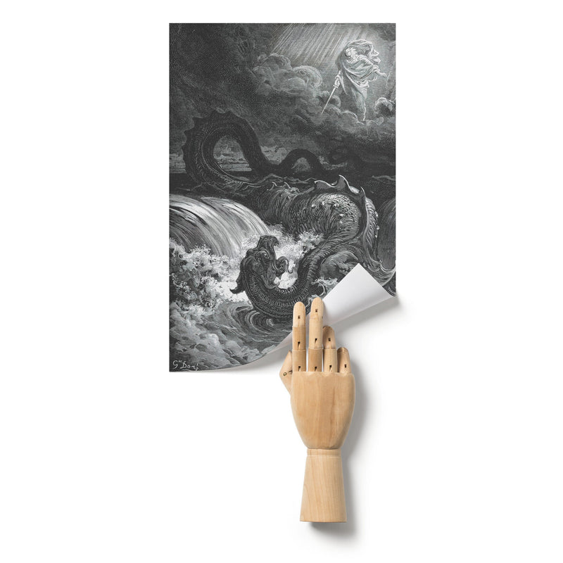 "Destruction of Leviathan" by Gustave Doré Matte Poster