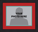 NBA Basketball Photo Picture Frame Kit - Detroit Pistons (Red Matting, Teal Trim) by Dynasty Sports & Framing