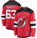 Jesper Bratt New Jersey Devils Home Breakaway Player Jersey - Red by Dynasty Sports & Framing