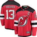 Nico Hischier New Jersey Devils Home Premier Breakaway Player Jersey - Red by Dynasty Sports & Framing