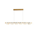 Diamond Shaped Alabaster Ring Chandelier