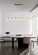 Diamond Shaped Alabaster Ring Chandelier