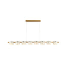 Diamond Shaped Alabaster Ring Chandelier