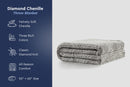 Diamond Chenille Throw Blanket