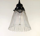 Antique Diamond 1960's Frost PENDANT Light