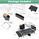 2-Tier Detachable Dish Rack with Drainboard and 360¬∞ Swivel Spout by LJGDeals