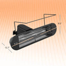 750W/1500W Wall Mounted Infrared Heater with Remote Control by LJGDeals