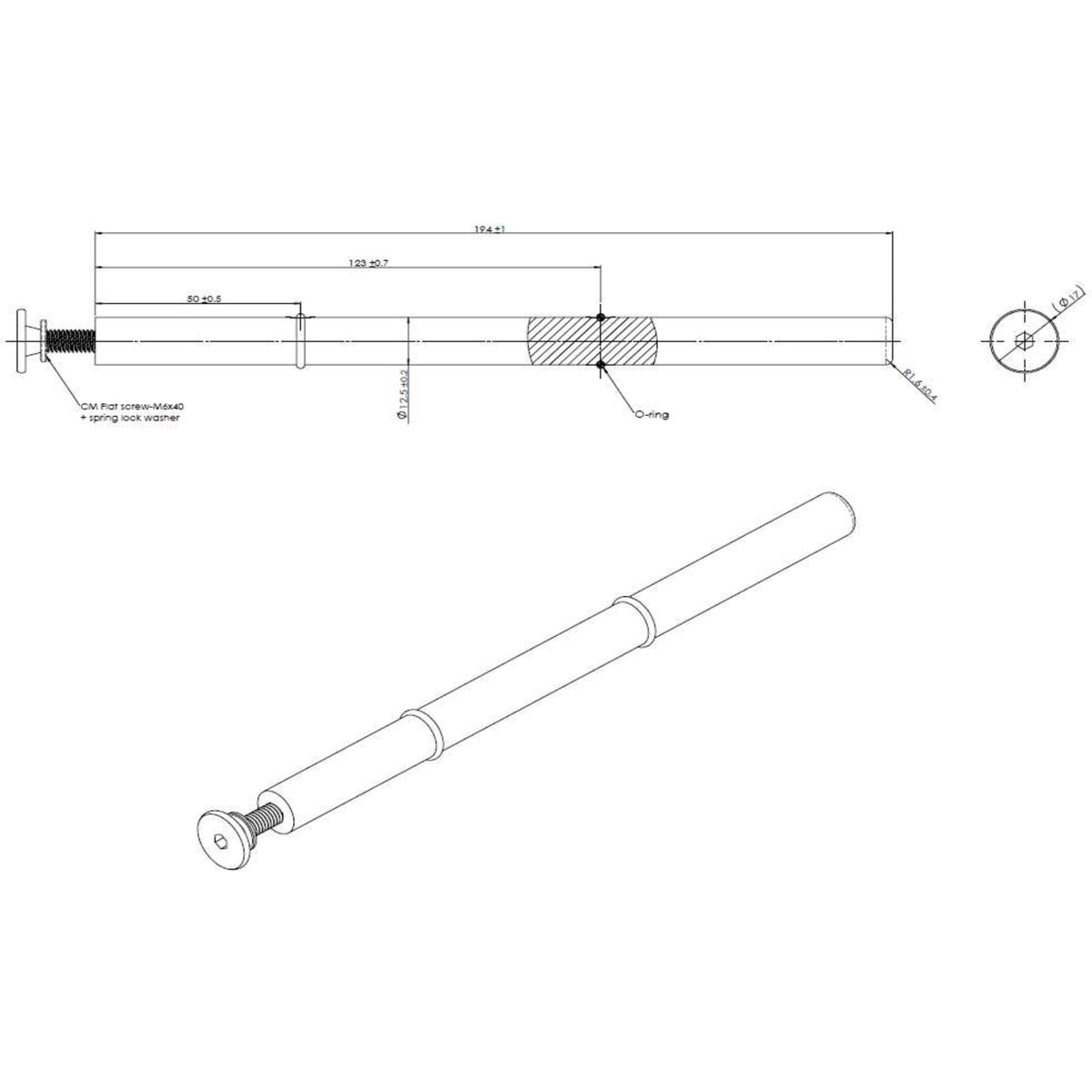 Duo Wine Peg | Cork-Forward Display, dimensions drawing