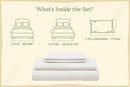 Organic Sateen Bed Sheets Set by Organic Cotton Mart