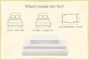 Organic Sateen Bed Sheets Set by Organic Cotton Mart