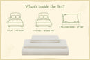 Organic Sateen Bed Sheets Set by Organic Cotton Mart