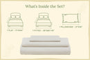 Organic Sateen Bed Sheets Set by Organic Cotton Mart