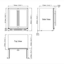 30-inch Combination Beer and Wine Cooler with Low-E Glass Door