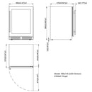 24-Inch Under-Counter Dual Zone Wine Cooler with Low-E Glass Door by KingsBottle.com
