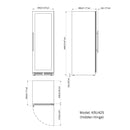 23.5-inch-wide Large Beverage Refrigerator with Low-E Glass Door