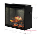 Dimplex Revillusion 24" Built-in Electric Firebox With Neutral Brick Backer